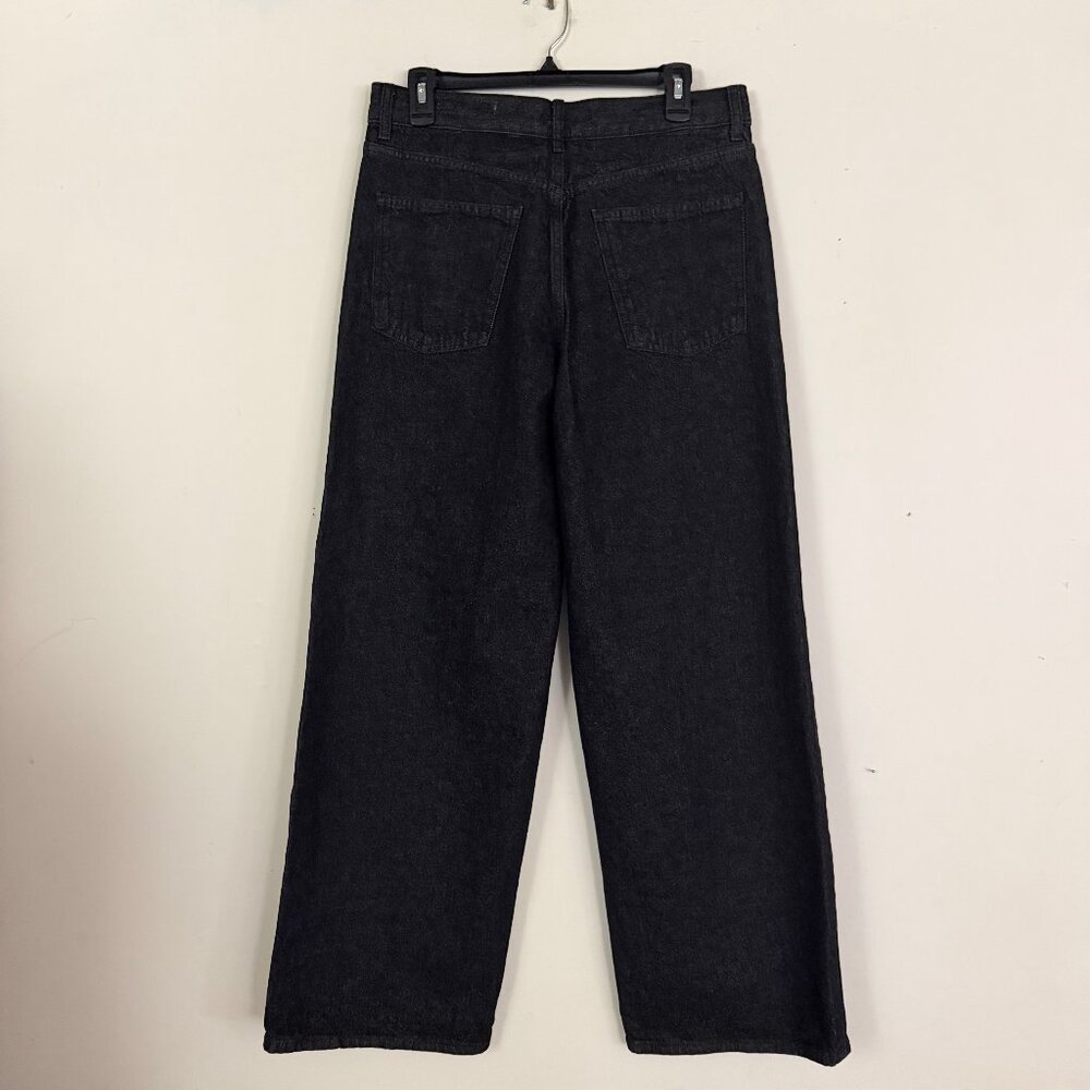 NEW ZARA Mid-Waist Loose-Fit Baggy Wide leg Jean 8 - Picture 9 of 15